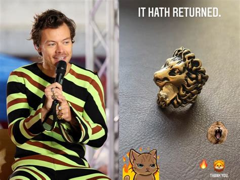 How Harry Styles' Fans Helped Return The Gucci Ring He Lost at .